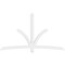 Ekena Millwork Davenport Architectural Grade PVC Gable Bracket, 96"W x 56"H x 2"D x 4"F, 14/12 Pitch GBP096X56X0204DAV00 - alternate 2